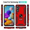 Samsung Galaxy A35 5G Shockproof Red TPU + PC Case with Holder - 2