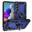 Samsung Galaxy A35 5G Shockproof TPU + PC Case with Holder - Blue - 1