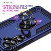 Samsung Galaxy A35 5G Shockproof TPU + PC Case with Holder - Blue - 6