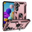 Samsung Galaxy A35 5G Shockproof Rose Gold Case with Holder TPU+PC - 1