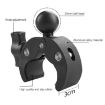 Motorcycle Dual-head Crabs Clamps Handlebar Mount, 18cm Length - 4