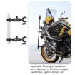Motorcycle Dual-head Crabs Clamps Handlebar Mount, 18cm Length - 6