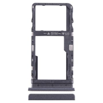 TCL 40 SE Original Black SIM + Micro SD Card Tray Replacement - 1