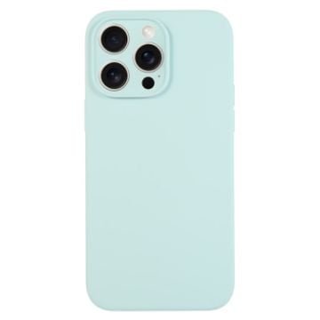 iPhone 15 Pro Turquoise Liquid Silicone Phone Case - Pure Color - 1
