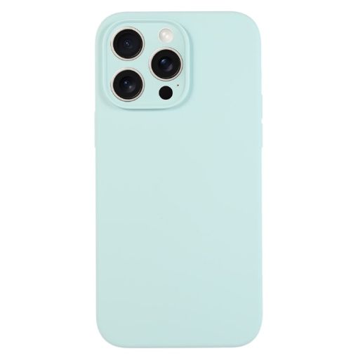 iPhone 15 Pro Turquoise Liquid Silicone Phone Case - Pure Color - 1
