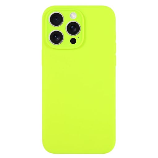 iPhone 15 Pro Bright Green Liquid Silicone Phone Case - 1