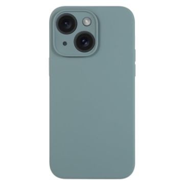 iPhone 15 Plus Pine Needle Green Liquid Silicone Phone Case - 1