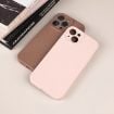 iPhone 15 White Liquid Silicone Phone Case - Pure Color Fine Pore - 5