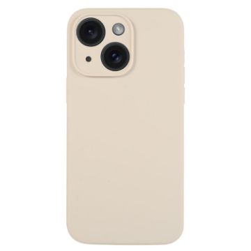 iPhone 15 Antique White Liquid Silicone Phone Case - Pure Color - 1