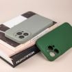 iPhone 15 Grey Pink Liquid Silicone Phone Case - Pure Color Fine Pore - 6