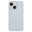 iPhone 14 Grey Blue Liquid Silicone Phone Case - Pure Color - 1