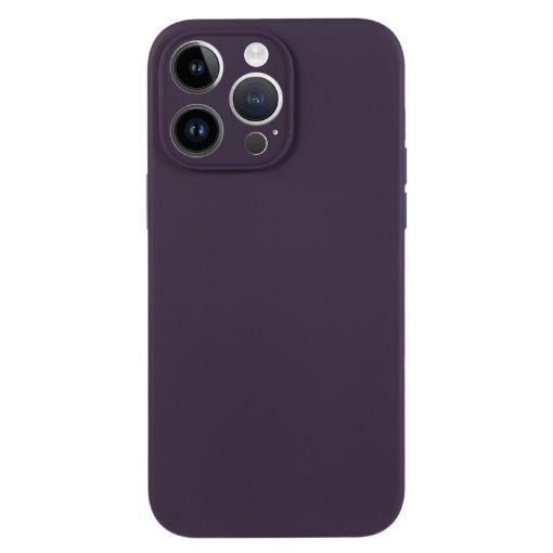 iPhone 14 Pro Berry Purple Liquid Silicone Phone Case - 1