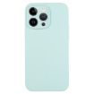 iPhone 14 Pro Turquoise Liquid Silicone Phone Case - Pure Color - 1