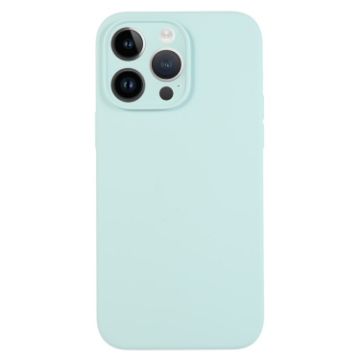 iPhone 14 Pro Turquoise Liquid Silicone Phone Case - Pure Color - 1