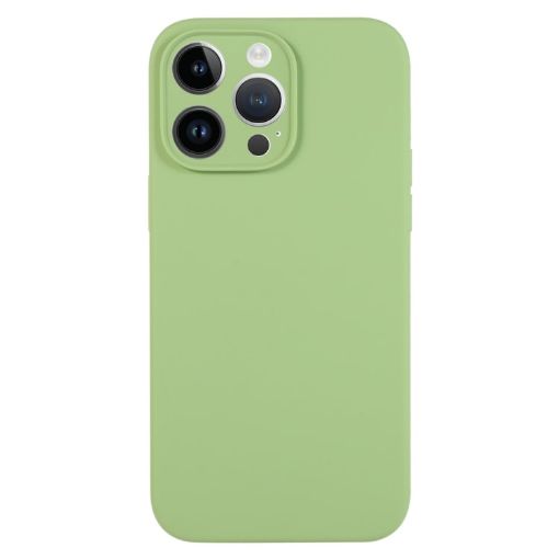 iPhone 14 Pro Max Mint Green Liquid Silicone Phone Case - 1