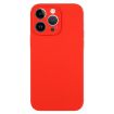 iPhone 14 Pro Max Red Liquid Silicone Phone Case - Pure Color - 1