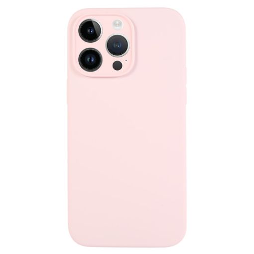 iPhone 13 Pro Max Grey Pink Liquid Silicone Phone Case - 1