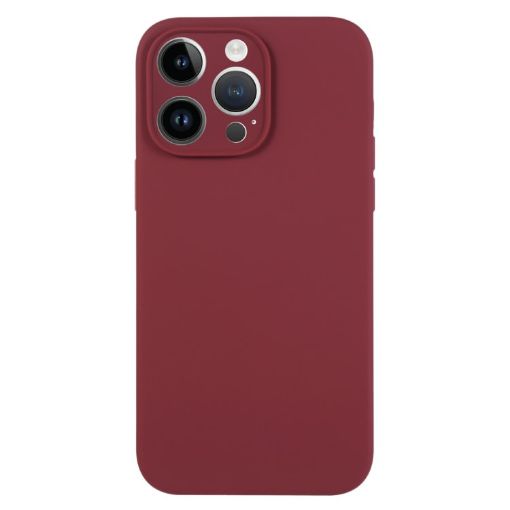 iPhone 13 Pro Max Plum Liquid Silicone Phone Case - Pure Color - 1