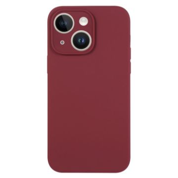 iPhone 13 Plum Liquid Silicone Phone Case - Pure Color Fine Pore - 1