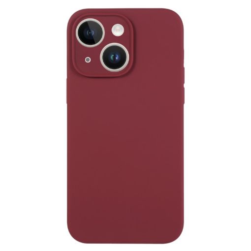iPhone 13 Plum Liquid Silicone Phone Case - Pure Color Fine Pore - 1