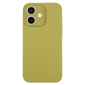 iPhone 12 Willow Green Liquid Silicone Phone Case - Pure Color - 1