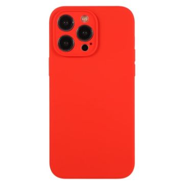 iPhone 12 Pro Red Liquid Silicone Phone Case - Pure Color Fine Pore - 1