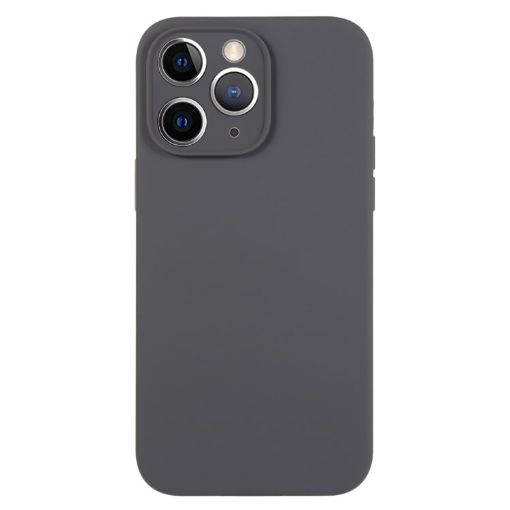 iPhone 11 Pro Max Charcoal Black Liquid Silicone Phone Case - 1