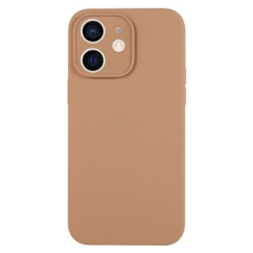 iPhone 11 Light Brown Liquid Silicone Phone Case - Pure Color - 1