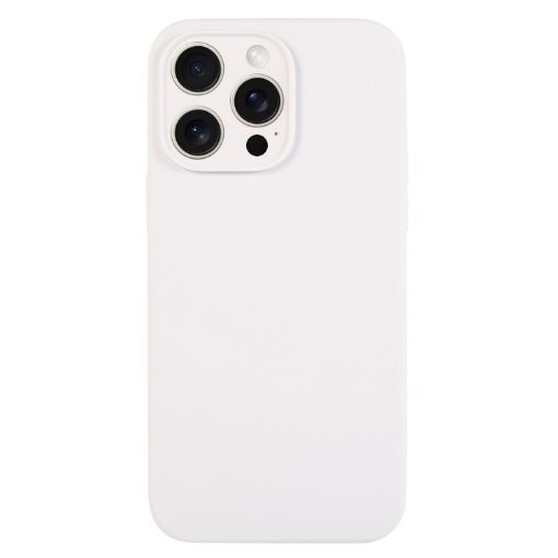 iPhone 16 Pro Max White Liquid Silicone Phone Case - 1