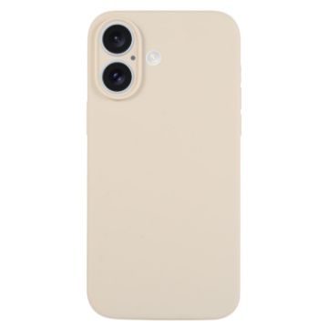 iPhone 16 Plus Antique White Liquid Silicone Phone Case - 1