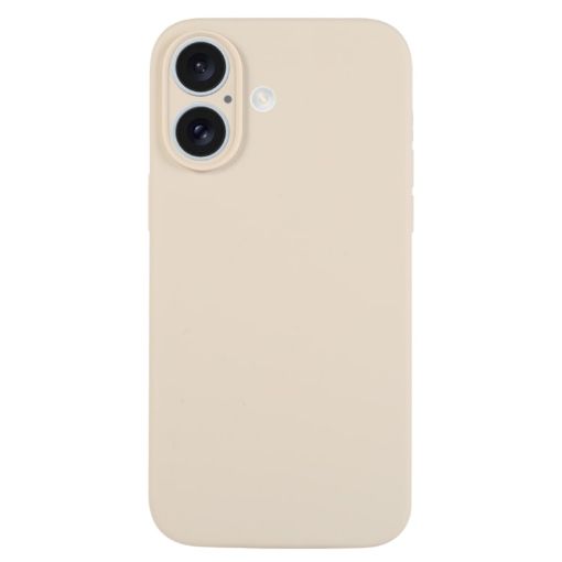 iPhone 16 Plus Antique White Liquid Silicone Phone Case - 1