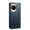 Huawei nova 14 Pro Blue Leather Phone Case - Oil Wax Crazy Horse Texture - 3