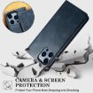 Huawei nova 14 Pro Blue Leather Phone Case - Oil Wax Crazy Horse Texture - 8