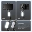 Q18 Black Desktop Gimbal Stabilizer with Fill Light & Selfie Stick - 4