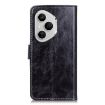 For Honor 400 Pro Global Retro Flip Leather Phone Case Black 160.8mm - 4