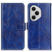For Honor 400 Pro Global Retro Flip Leather Phone Case - Blue - 1