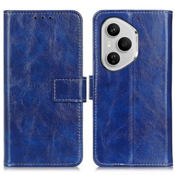 For Honor 400 Pro Global Retro Flip Leather Phone Case - Blue - 1