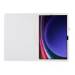 Samsung Galaxy Tab S9 Litchi Texture Leather Case with Holder - White - 3