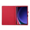 Samsung Galaxy Tab S9+/S10+ Red Litchi Leather Case with Holder - 3