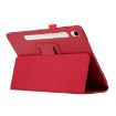 Samsung Galaxy Tab S9+/S10+ Red Litchi Leather Case with Holder - 4
