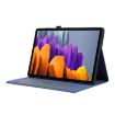 Samsung Galaxy Tab S9+/S10+ Dark Blue Fabric Texture Leather Case - 5