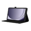 Samsung Galaxy Tab A9+ Black Fabric Texture Flip Leather Case - 5