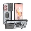 OnePlus ACE 3 5G Shockproof Phone Case with Holder - Grey Camshield TPU+PC - 1