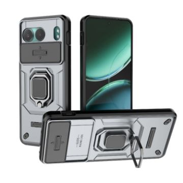 OnePlus Nord 4 5G Grey Shockproof Case with Holder - Camshield TPU + PC - 1