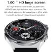 HDT MAX 1.60" Silver Dial Smart Watch, IP68 Waterproof, Bluetooth Call - 4