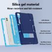 Samsung Galaxy Tab S9+ Silicone PC Case with Holder - Navy Blue/Blue - 3