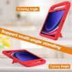Samsung Galaxy Tab S9+ Red EVA Shockproof Case with Handle Holder - 3