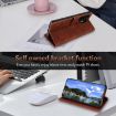 Vivo S30 AZNS Brown Flip Leather Phone Case - Calf Texture Skin Feel - 6