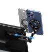 USAMS US-ZJ076 Magnetic Car Phone Holder - Black, Center Console Mount - 5