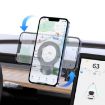USAMS US-ZJ076 Magnetic Car Phone Holder - Black, Center Console Mount - 6